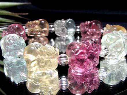 フローライト ブレスレット 蛍石 天然石 天才の石