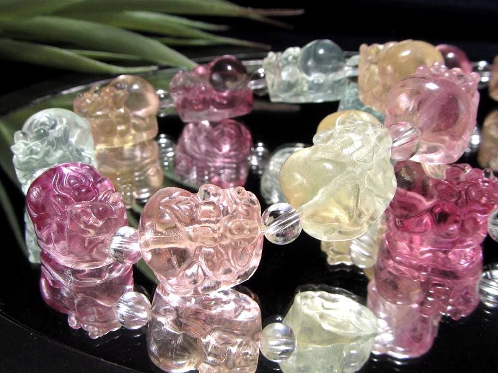 フローライト ブレスレット 蛍石 天然石 天才の石