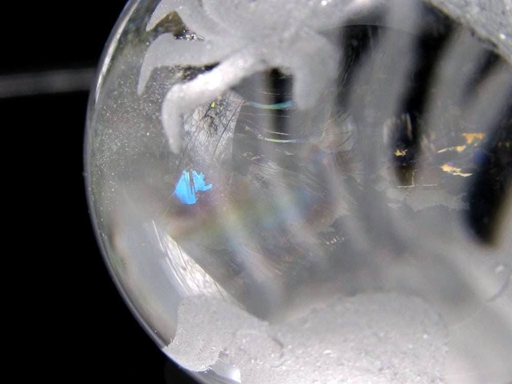 五本爪 龍彫り 水晶 丸玉 開運大吉