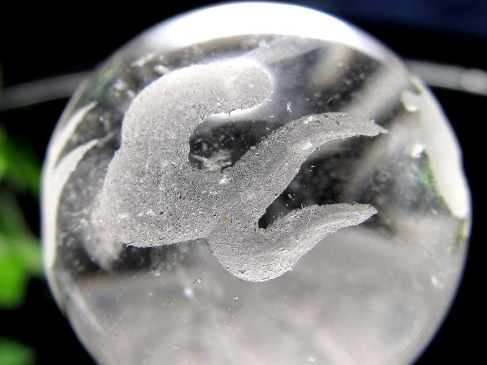 五本爪 龍彫り 水晶 丸玉 開運大吉