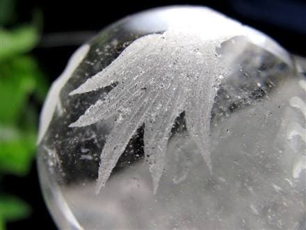 五本爪 龍彫り 水晶 丸玉 開運大吉