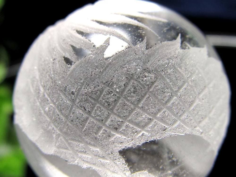 五本爪 龍彫り 水晶 丸玉 開運大吉