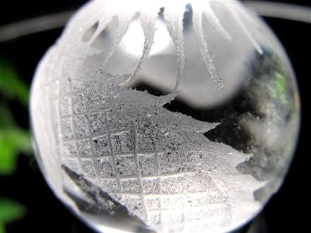 五本爪 龍彫り 水晶 丸玉 開運大吉