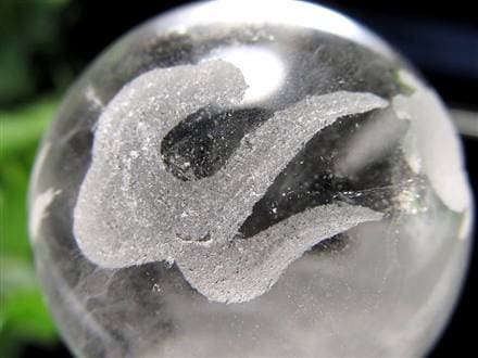 五本爪 龍彫り 水晶 丸玉 開運大吉