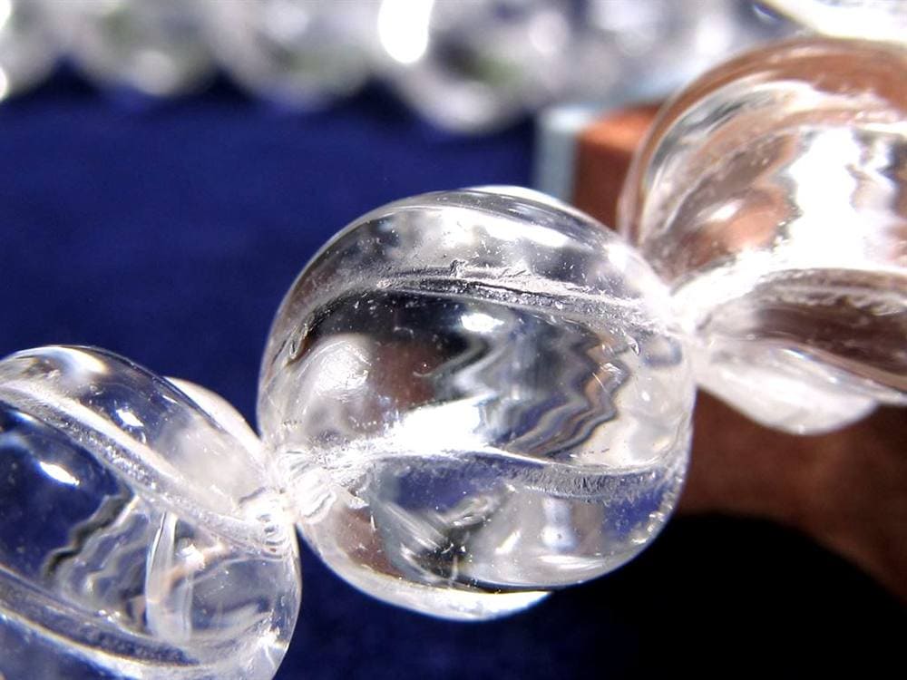 水晶 クリスタル 波 クオーツ ブレスレット ウェーブ