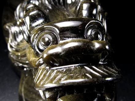 オブシディアン 龍亀 ロングイ ゴールデンシャインオブシディアン 瑞獣