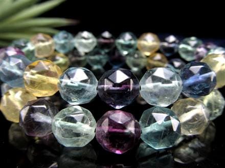 フローライト 蛍石 カット ブレスレット アクセサリー