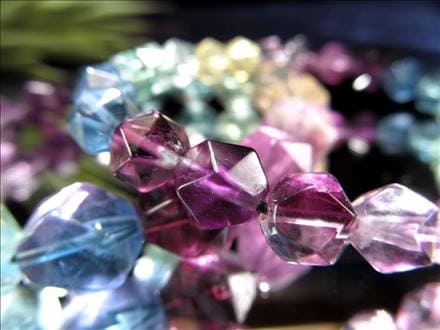 フローライト 蛍石 20面カット ブレスレット キラキラカット