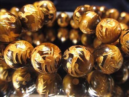 タイガーアイ 虎目石 金龍 ブレスレット ドラゴンボール