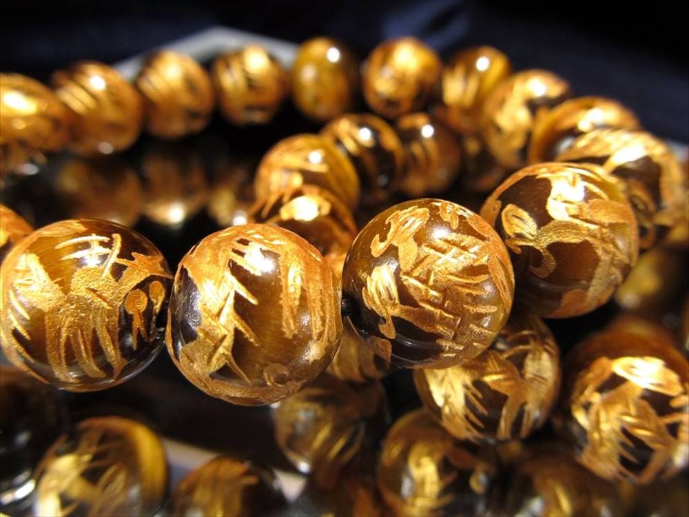 タイガーアイ 虎目石 金龍 ブレスレット ドラゴンボール