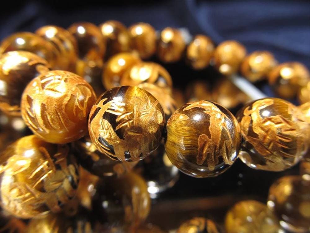タイガーアイ 虎目石 金龍 ブレスレット ドラゴンボール