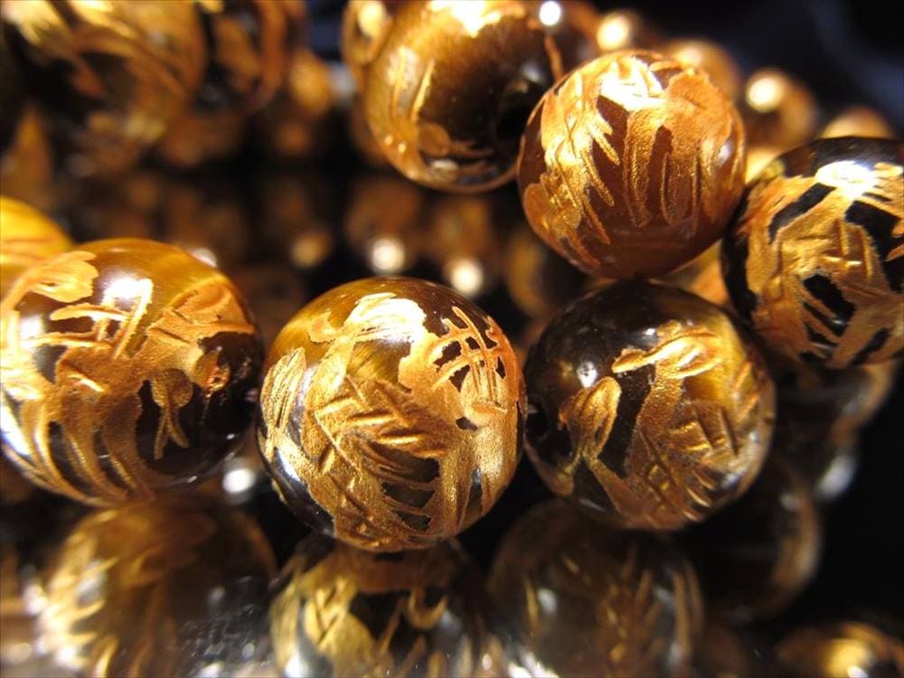 タイガーアイ 虎目石 金龍 ブレスレット ドラゴンボール
