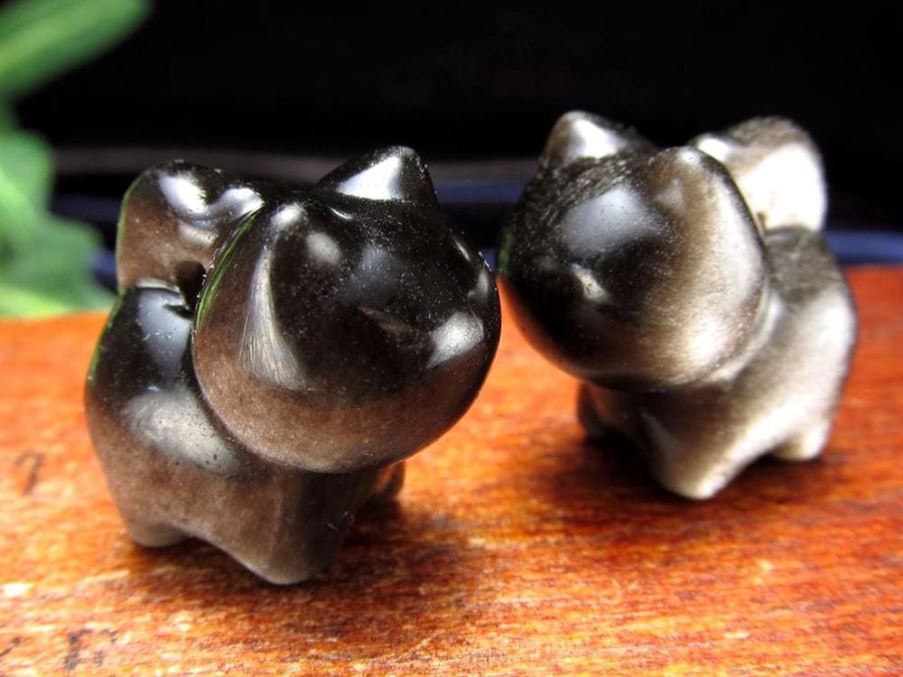 オブシディアン シルバーオブシディアン ビーズ石 1粒売り バラ珠