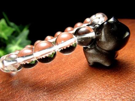 オブシディアン シルバーオブシディアン ビーズ石 1粒売り バラ珠