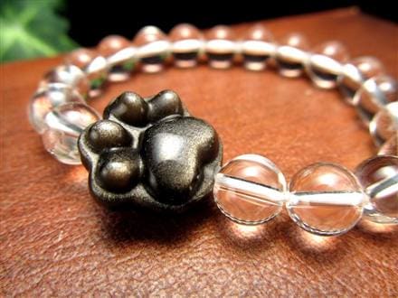 オブシディアン シルバーオブシディアン ビーズ石 1粒売り バラ珠