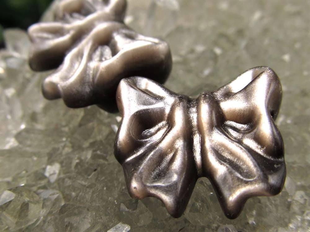 オブシディアン シルバーオブシディアン ビーズ石 1粒売り バラ珠