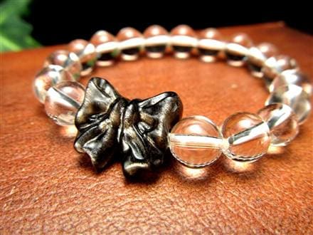 オブシディアン シルバーオブシディアン ビーズ石 1粒売り バラ珠