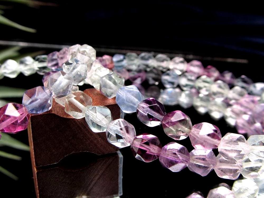 フローライト 蛍石 20面カット ブレスレット キラキラカット