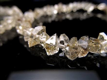 オイルインクォーツ 結晶 石油入り水晶 ブレスレット アジャスター金具付