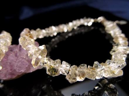 オイルインクォーツ 結晶 石油入り水晶 ブレスレット アジャスター金具付