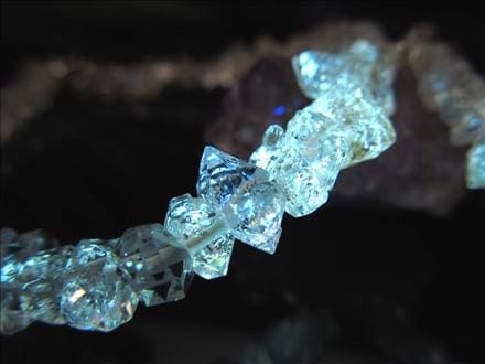 オイルインクォーツ 結晶 石油入り水晶 ブレスレット アジャスター金具付