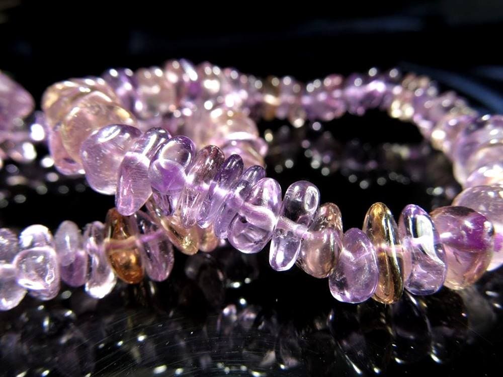 アメトリン ブレスレット バイカラー アメジスト シトリン