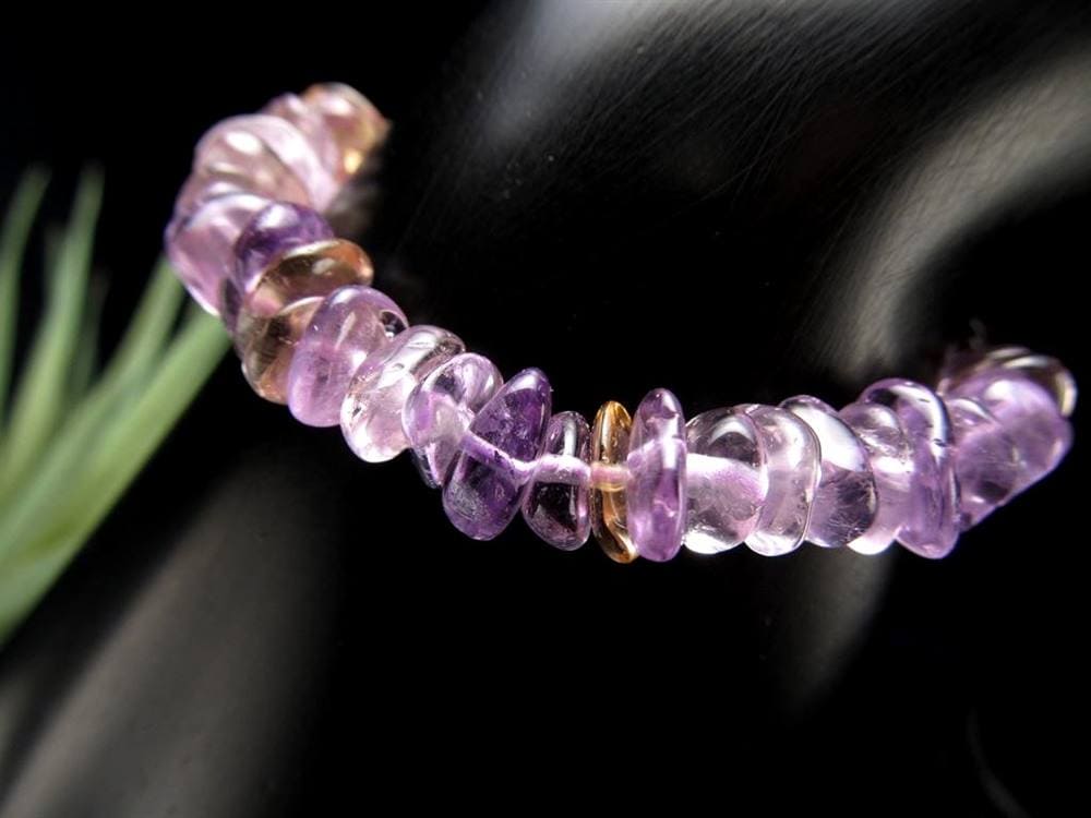 アメトリン ブレスレット バイカラー アメジスト シトリン