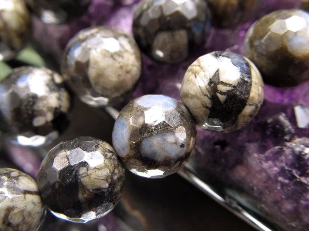 ケセラストーン ヒーリングストーン マイナスイオン ビーズ連 連材