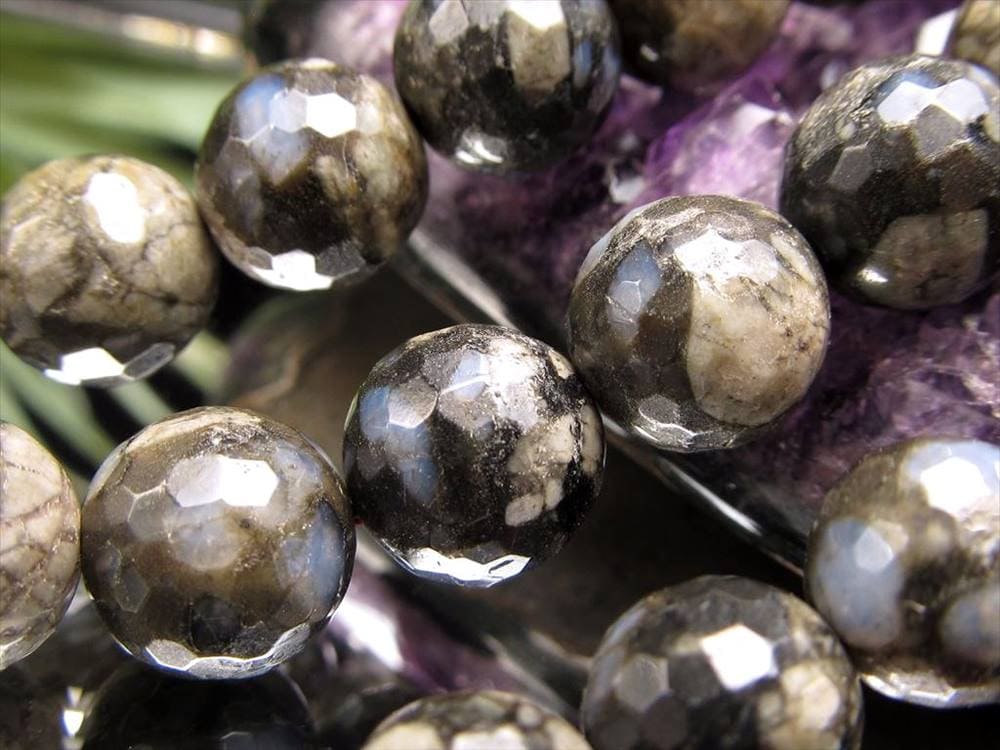 ケセラストーン ヒーリングストーン マイナスイオン ビーズ連 連材