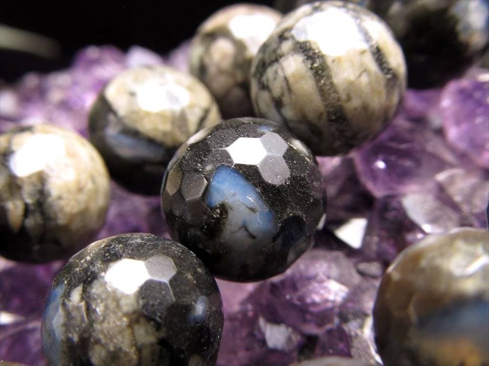 ケセラストーン ヒーリングストーン マイナスイオン ビーズ連 連材