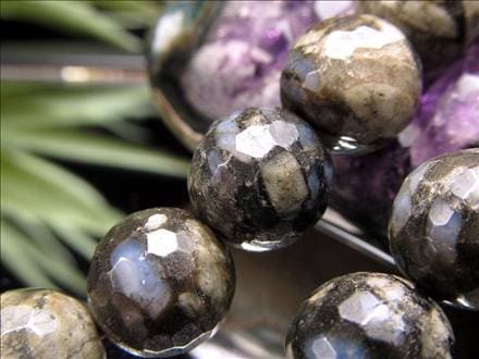 ケセラストーン ヒーリングストーン マイナスイオン ビーズ連 連材