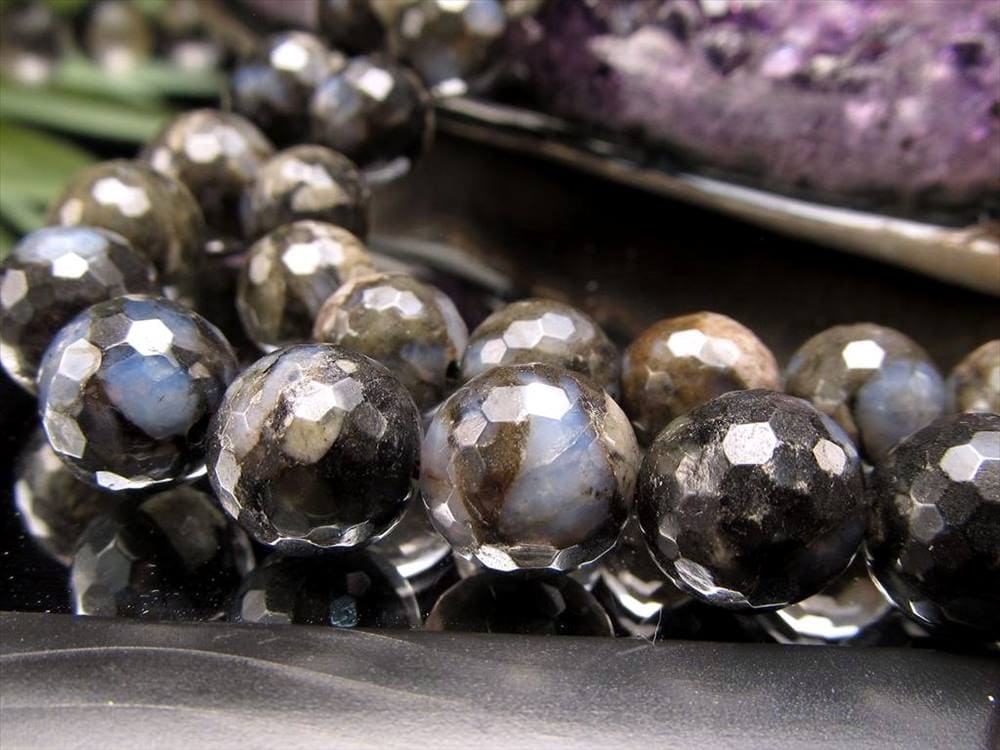 ケセラストーン ヒーリングストーン マイナスイオン ビーズ連 連材