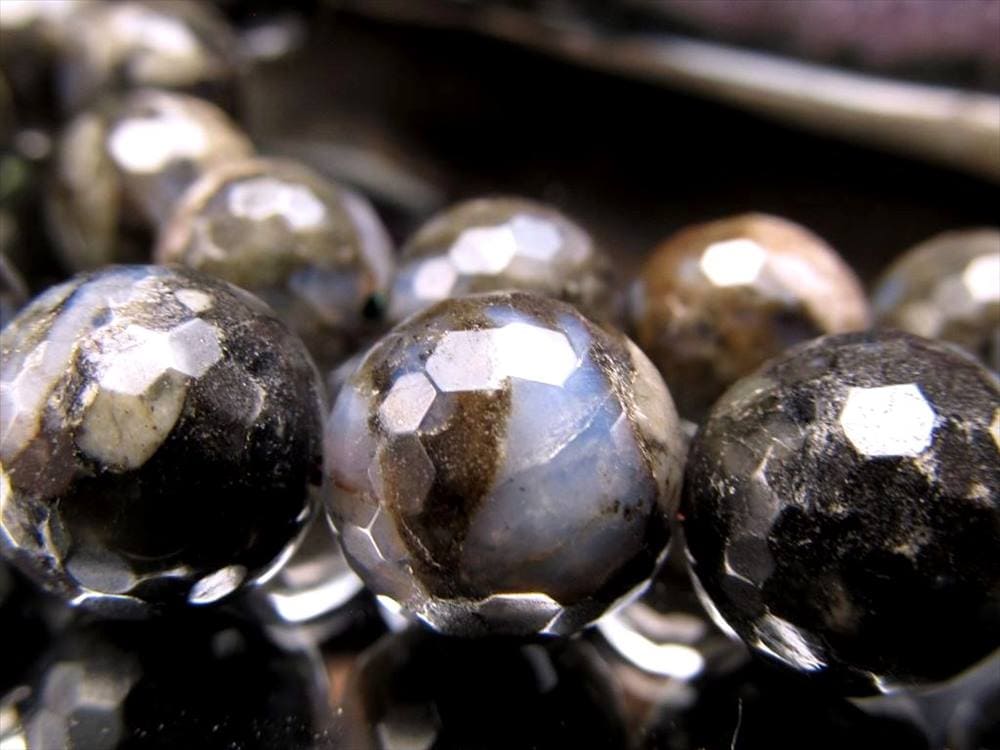 ケセラストーン ヒーリングストーン マイナスイオン ビーズ連 連材