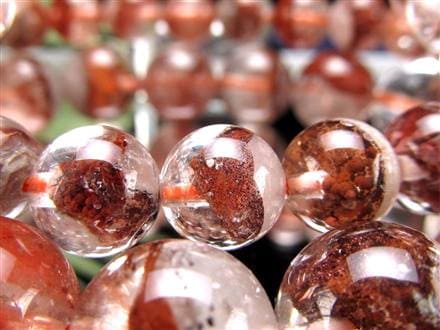 ファントムクォーツ 幻影水晶 ブレスレット レッドファントム 赤富士