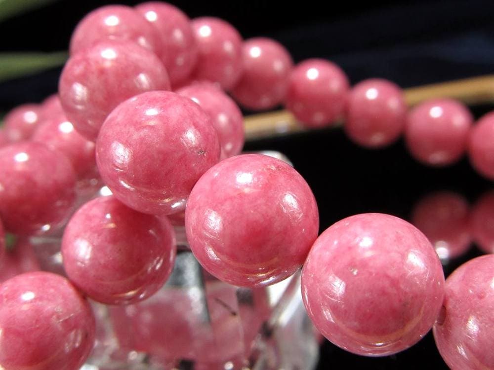 ロードナイト 薔薇輝石 ブレスレット ロードナイトインクォーツ ロードナイト