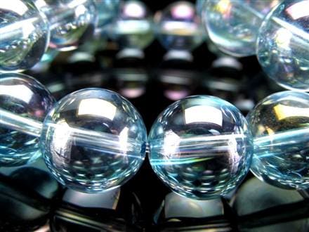 オーラクォーツ ブレスレット 水晶 蒸着水晶 天然石