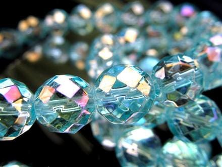 オーラクォーツ ブレスレット 水晶 蒸着水晶 天然石