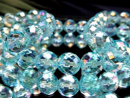 オーラクォーツ ブレスレット 水晶 蒸着水晶 天然石