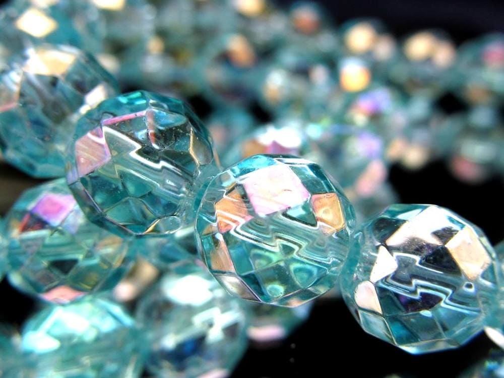 オーラクォーツ ブレスレット 水晶 蒸着水晶 天然石