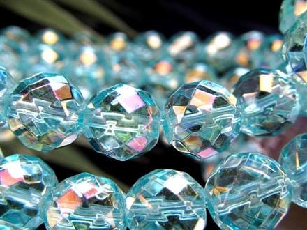 オーラクォーツ ブレスレット 水晶 蒸着水晶 天然石