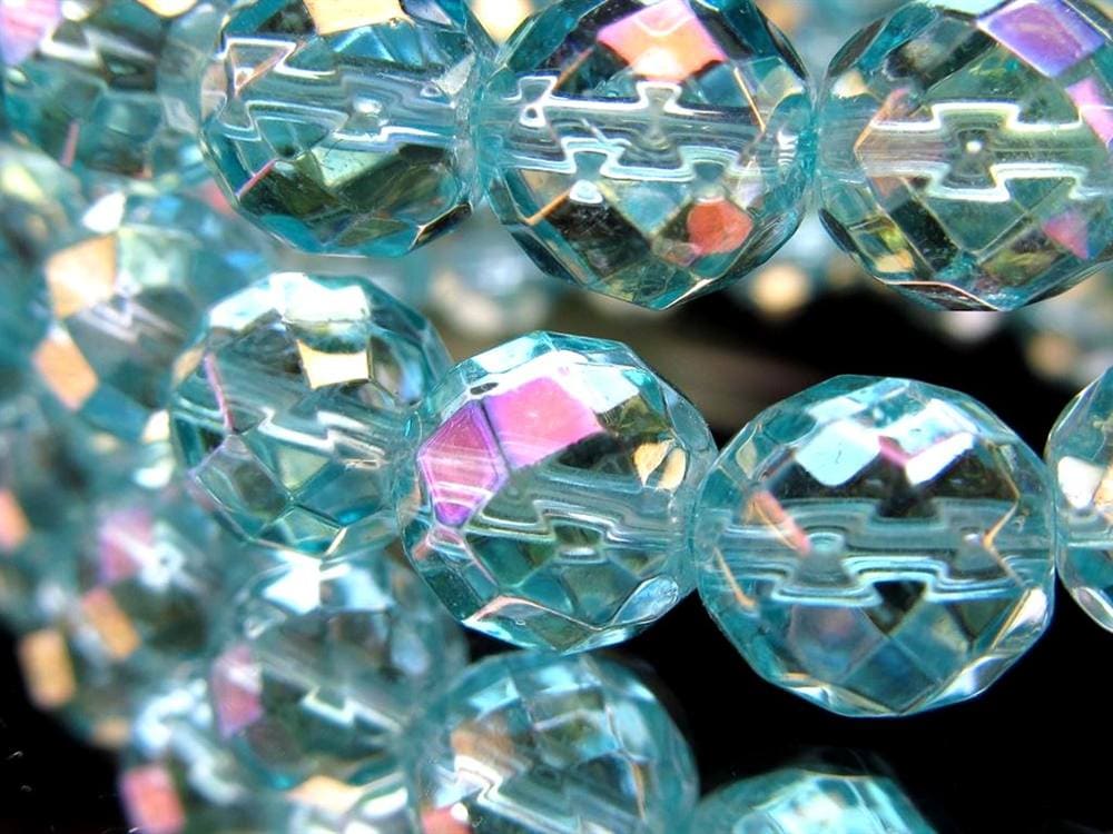 オーラクォーツ ブレスレット 水晶 蒸着水晶 天然石