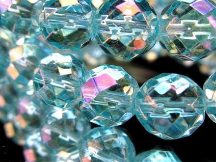 オーラクォーツ ブレスレット 水晶 蒸着水晶 天然石