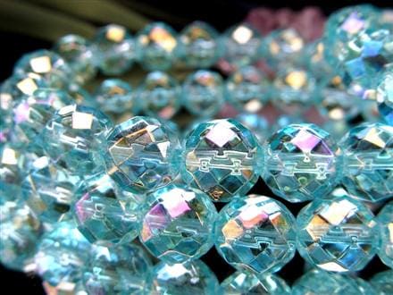 オーラクォーツ ブレスレット 水晶 蒸着水晶 天然石