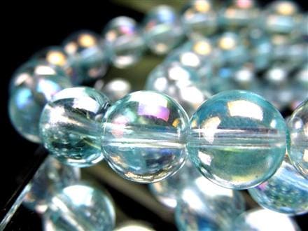 オーラクォーツ ブレスレット 水晶 蒸着水晶 天然石