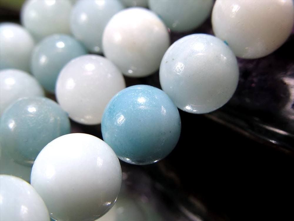 アマゾナイト 天河石 ホープストーン ビーズ連 連材