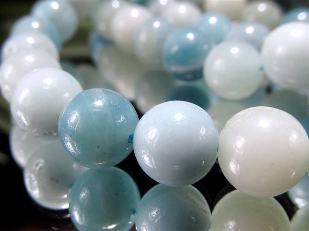 アマゾナイト 天河石 ホープストーン ビーズ連 連材