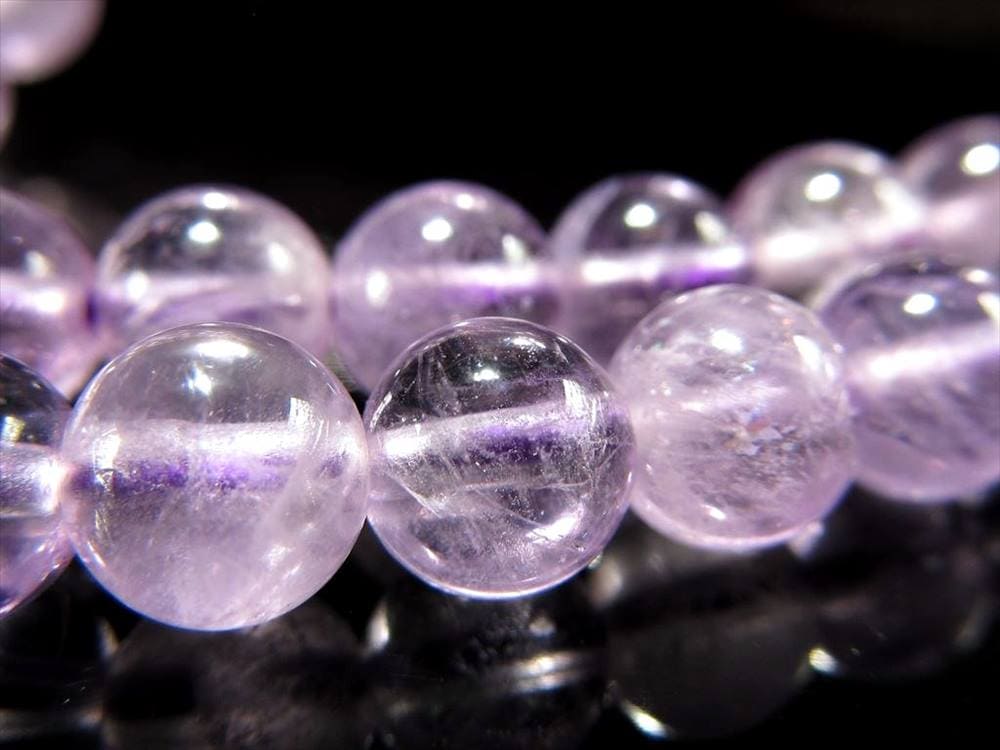 ラベンダーアメジスト 紫水晶 アメジスト 2月の誕生石 ビーズ連 連材