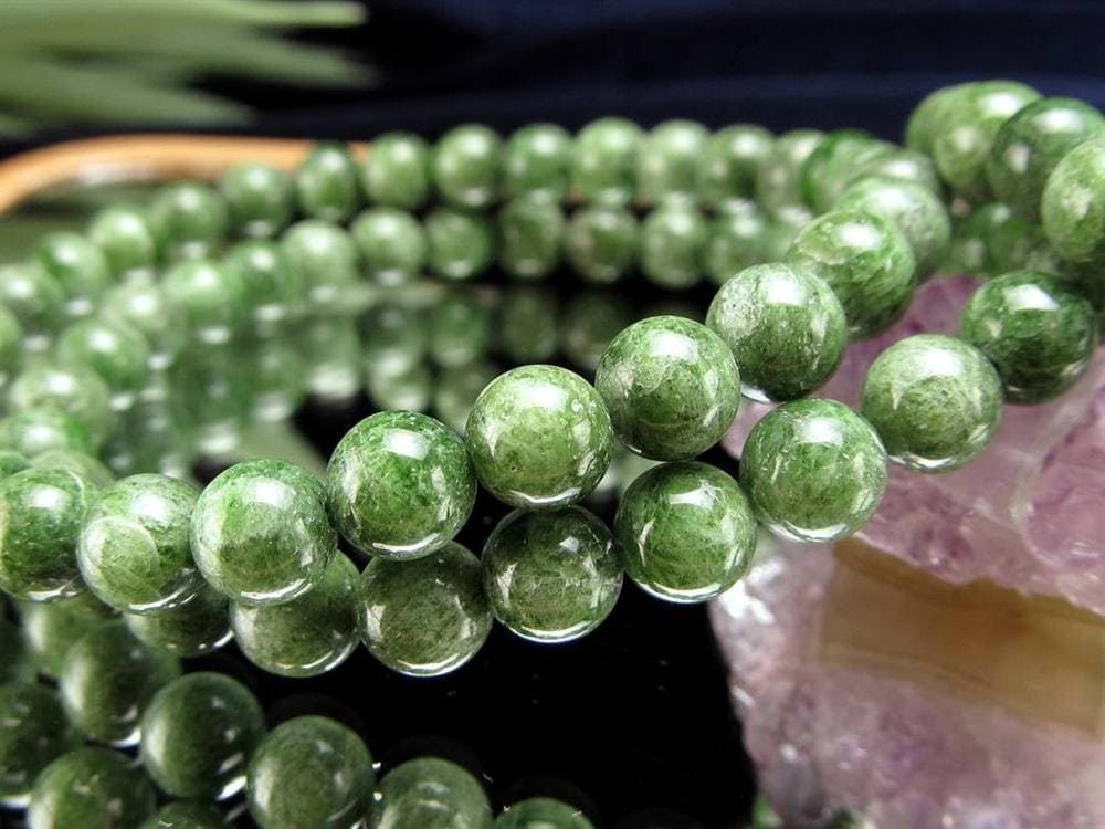クロムダイオプサイト 緑色透輝石 ブレスレット ダイオプサイト ダイオプサイド