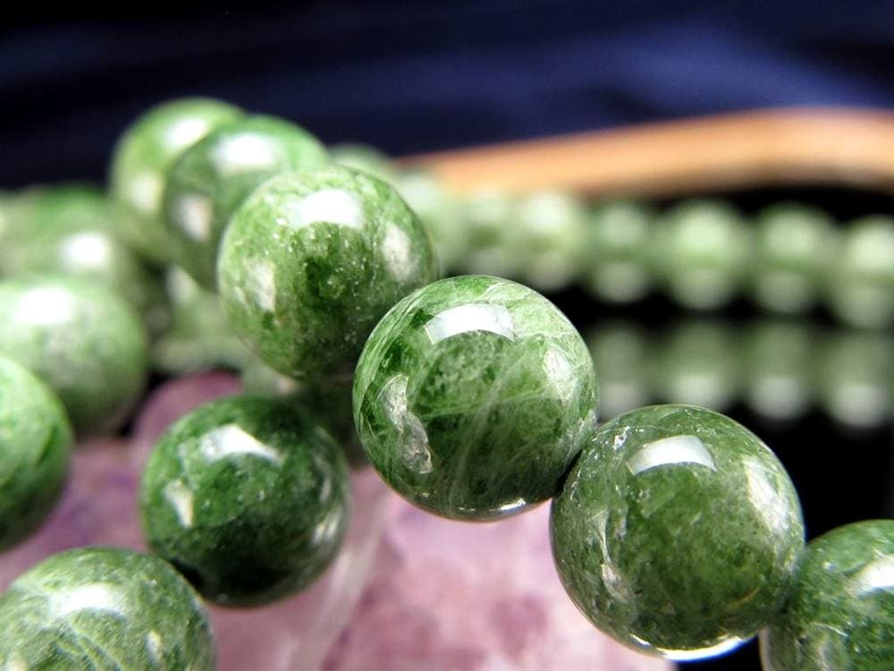 クロムダイオプサイト 緑色透輝石 ブレスレット ダイオプサイト ダイオプサイド