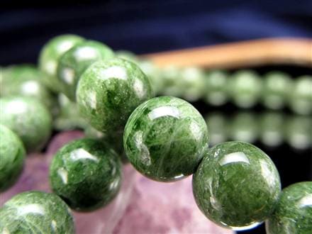 クロムダイオプサイト 緑色透輝石 ブレスレット ダイオプサイト ダイオプサイド